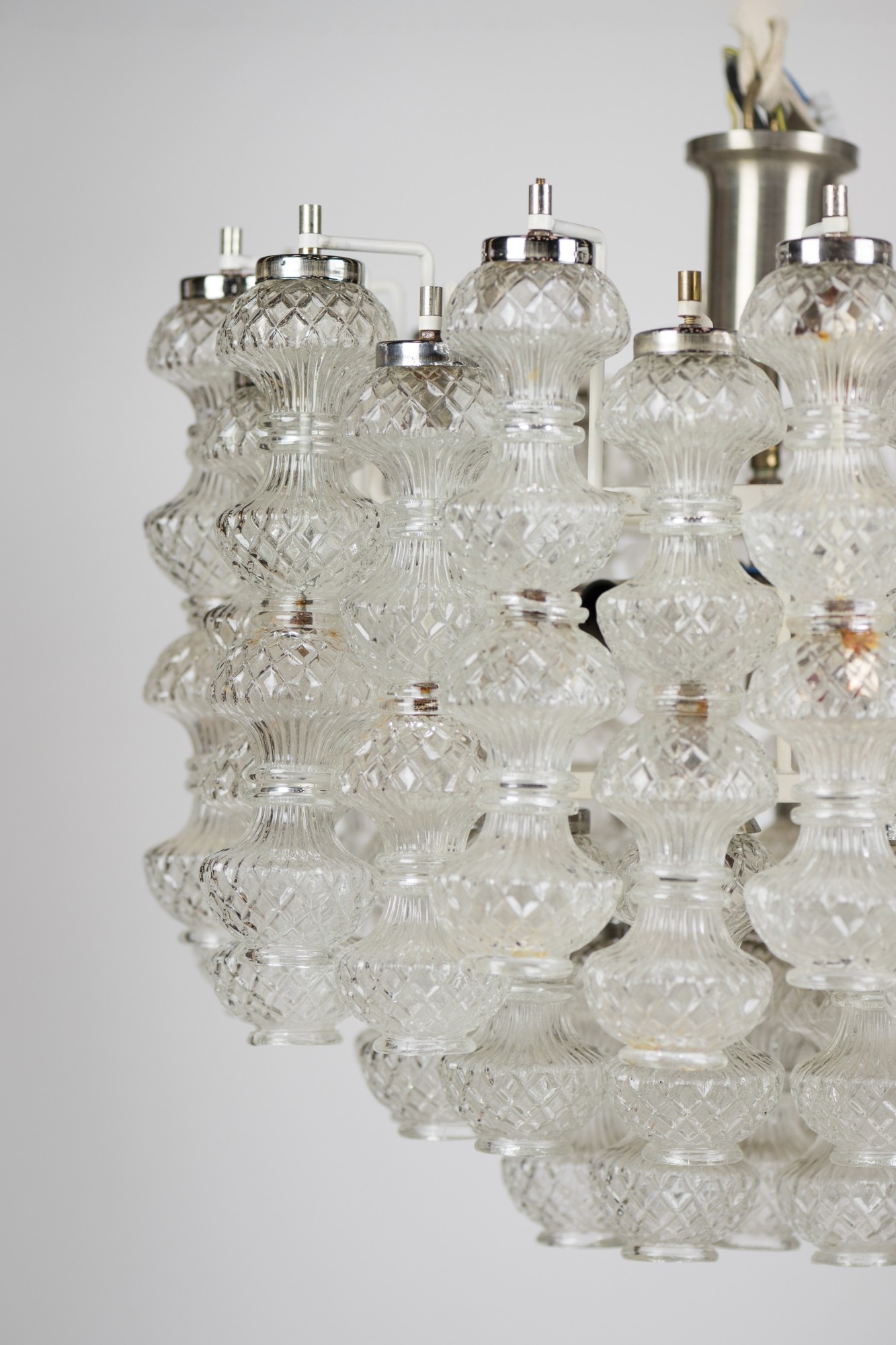 Monte-Carlo Gallery | Pendant light in transparent Murano glass